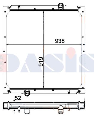 AKS DASIS Radiators, Motora dzesēšanas sistēma 260039N